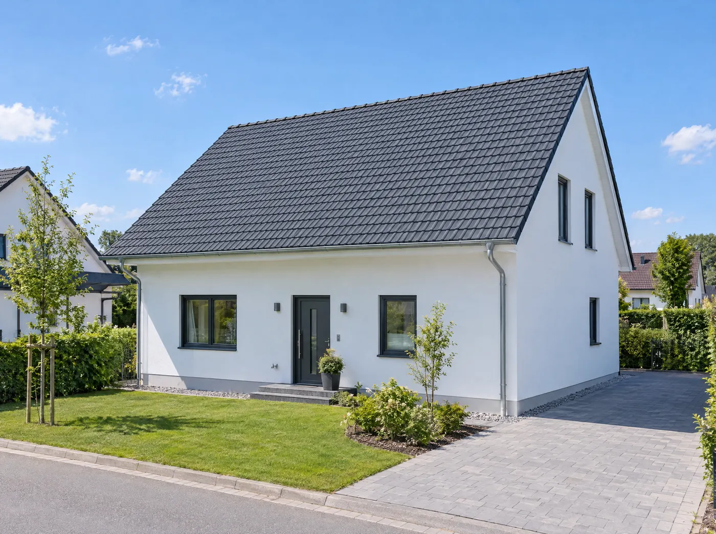 Ihr Haus mit der geplanten Anlage